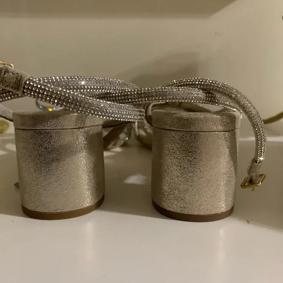 Loeffler Randall Gold Knotted Heels - Picture 5 of 5